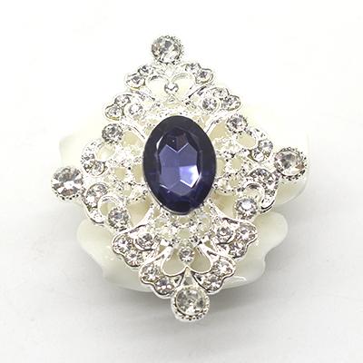 New Fashion 10Pcs 40*46mm Metal Acrylic Crystal Rhinestone Buttons For Craft Embellishment Diy Clothing Decorative Accessories