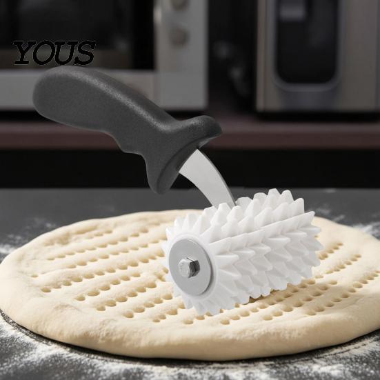 Bread Needle Roller Dough for Pizza Punch, Biscuits Hole Maker, Cake Pie Stainless Steel Docker Puncher Large Docker, Kitchen Cookies