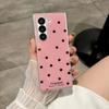 Applicable to Samsung zfold7 bow anti-drop mobile phone case zfold6 glitter polka dot zfold5 bracket protective case