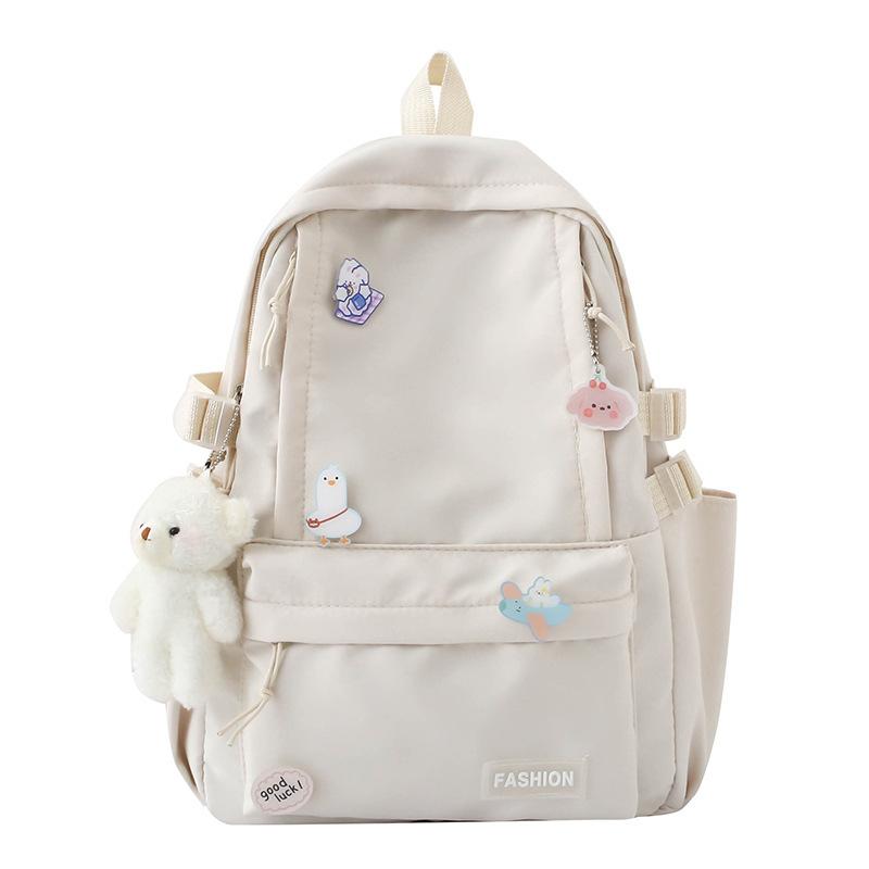 

Fresh and sweet text casual fashion backpack new primary and secondary school schoolbag large capacity wind backpack