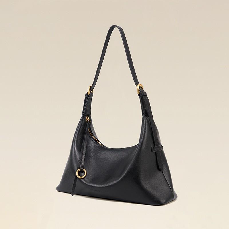 2026 Tote Bag 100-tie First Layer Vegetable Tanned Cowhide Single Shoulder Underarm Leather Female Large-capacity Commuting