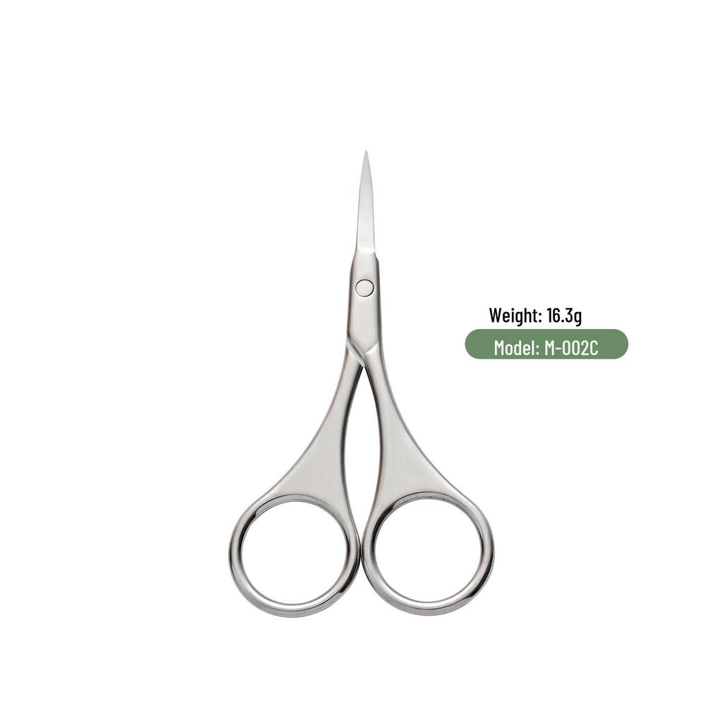 Stainless Steel Curved Nose Hair Scissors for Men & Women, also Perfect for Eyelash and Eyebrow Trimming.