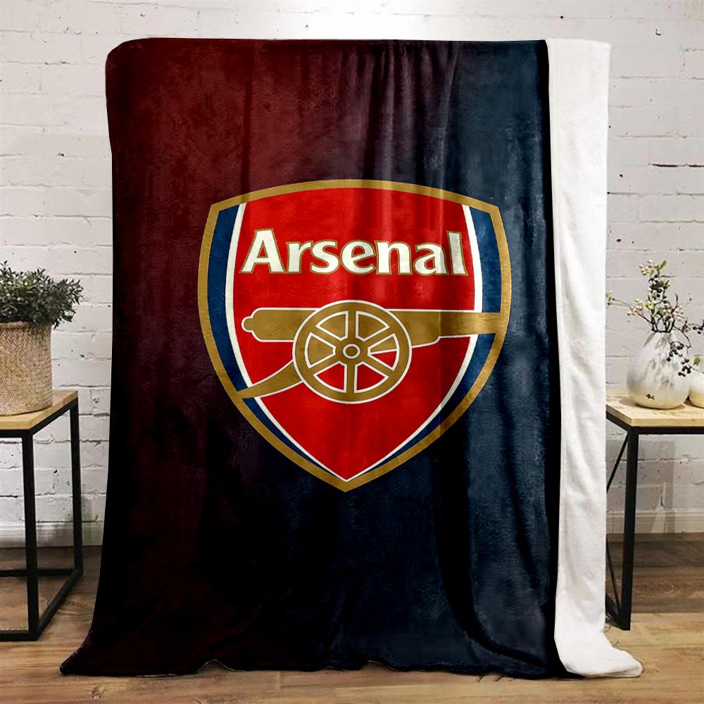 Arsenal Football Club Logo Blanket Design Flannel blanket for bedroom, living room, sofa, and nap sofas.
