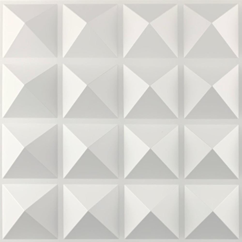 White 3D Wall Panel Foam Brick Geometric Non-self-adhesive Wall Sticker Classics Modern Background Wallpaper Wall Renovation