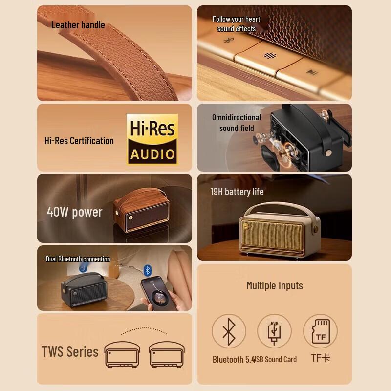 Edifier M285 Retro Portable Bluetooth Speaker (CN Version)