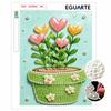 Pearl Painting Art Handmade Heart Flower Pot DIY Pearl Decoration Painting
