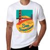Retro San Francisco Sticker Tshirt Breathable Lightweight Summer Top