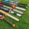 Long Kamado Tanjirou Katana Umbrella Handle UV Blocking Black Parasol Anime Demon Slayer Japanese Katana Sword Umbrella Raincoa