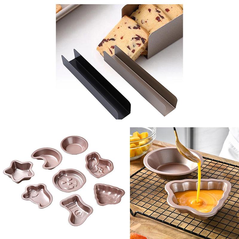 Non-Stick Halloween Cookie Cutter and Cake Mold Set for Baking Pastry Dough Shapes Biscuits and Desserts Kitchen Tools