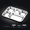 Stainless Steel 5-Compartment Meal Tray