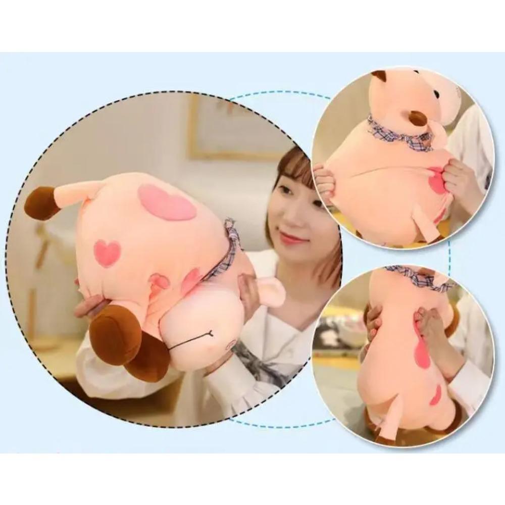 Cartoon Niedliche Kuh Plüschtier Weiches Tier Rindvieh Plüschtier Kawaii für Mädchen Baumwoll Tier Plüschpuppe Gefüllt Heimdekoration