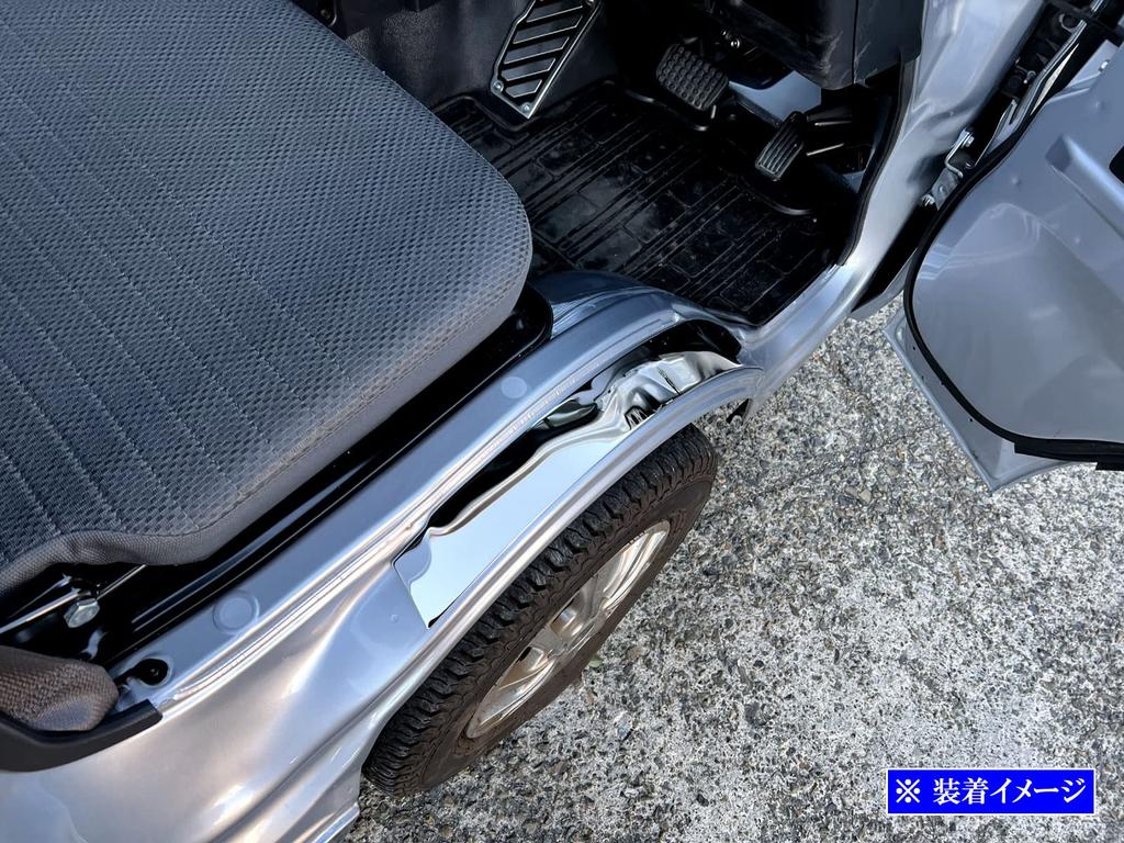 BRIGHTZ Finish Stainless Steel Plated Tire House Cover for Hijet Truck Jumbo Ultra-Mirror [ENT-MOL-125] S500P/S510P