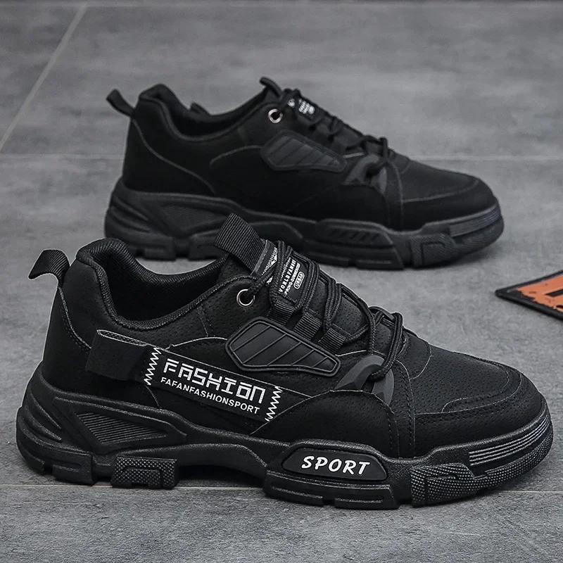 Fashion Men Boots Men Ankle Boots Autumn Outdoor Military Booties Winter Comfort High Top Shoes for Men Platform Work Boots Botas Hombre