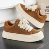 Men Thick Sole Low Top Soft Sole Casual Athletic Skate Sneakers
