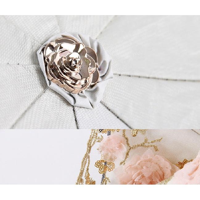 Spitze Up Blume Regenschirm Für Frauen Sommer Sonnenschirm Folding Sonnenschutz Garten Uv Regenschirm Tragbare Dame Schöne Strand Paraplu Regen