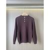 High-End Henry Collar Sweater for Men, Skin-Friendly and Delicate, Autumn and Winter Stretchy Casual Round Neck Knit Base Shirt