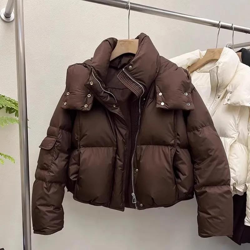Women's Down Cotton Jacket Winter Loose Hooded Female Coat Korean Version Short Ladies Cotton Padded Outerwear