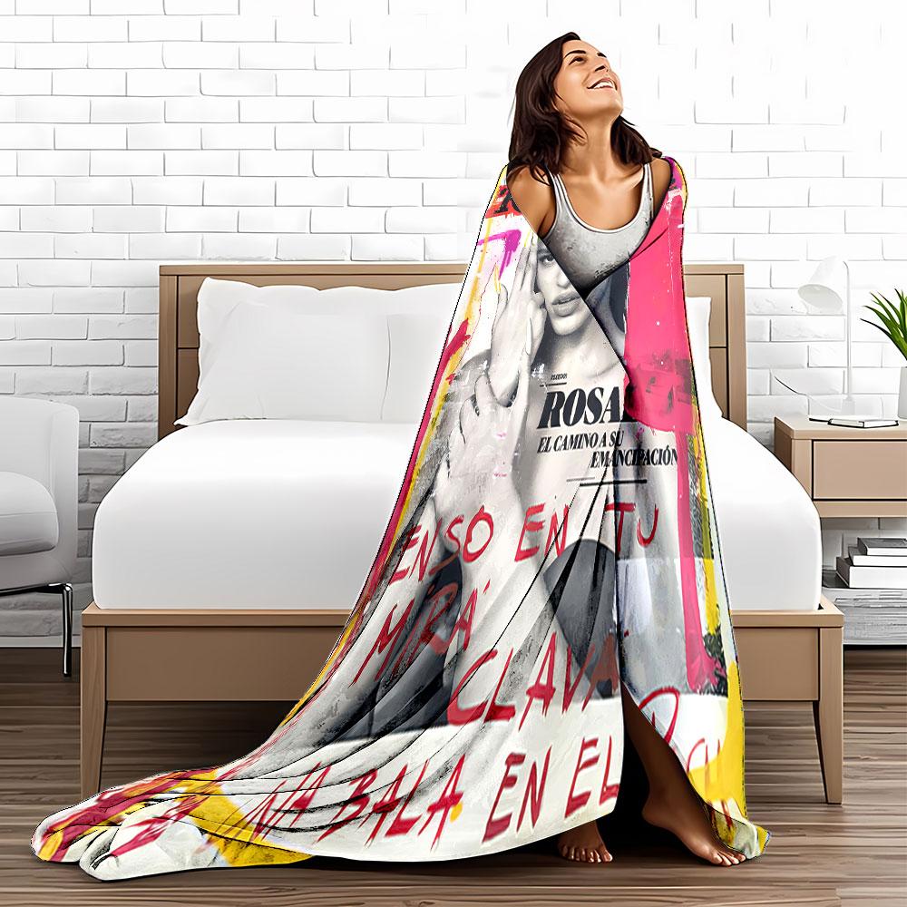 Magazine Art Style Blanket for All Seasons Blanket Lunch Break Throw Gift