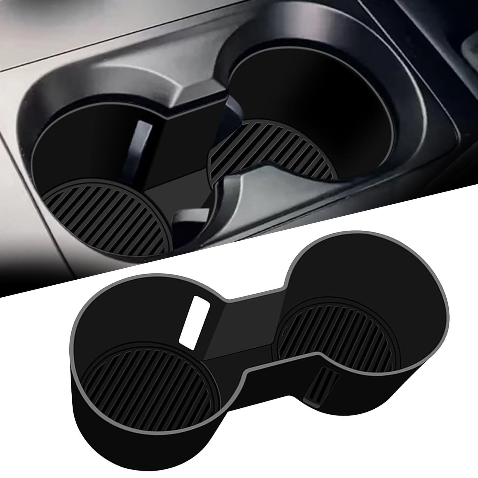 

FDAIUN Car Drink Silicone Cup Holder Coaster for Mazda Cup Interior Customization Car Easy Compatible with Mazda CX Drive and 1 Piece Holder, CX-60 чёрный