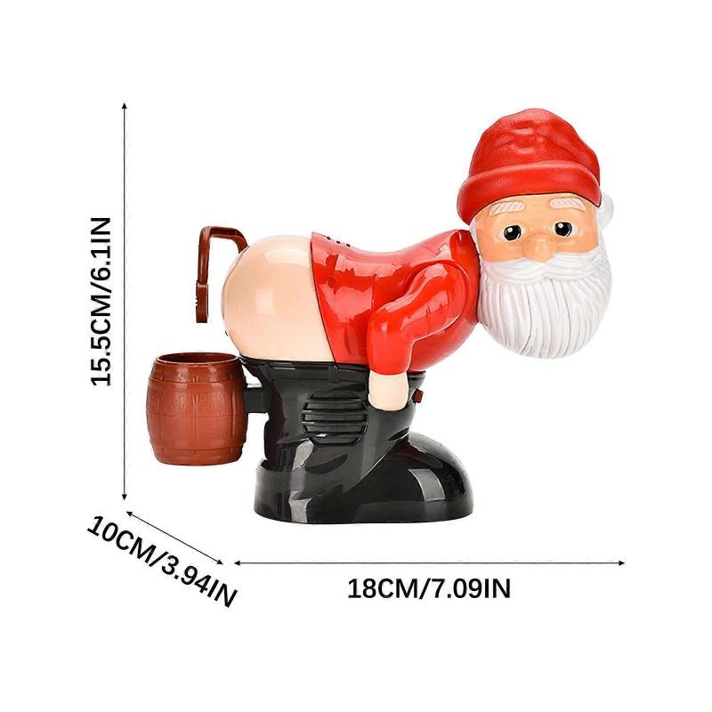 Weihnachten Automatische Maschine mit Lichtern, Musik, Lustige Weihnachtsmann-Spielzeuge (60ml Lösung)