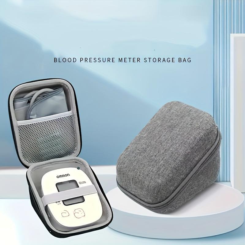 1 pezzo Borsa Resistente Nera per Monitor della Pressione Sanguigna con Tracolla - Custodia Rigida Portatile Busta Accessorio Moda Donna