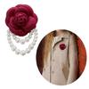 Flower Brooch Pin Corsage Badge Pearl Tassel Brooches for Women Accessories