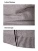 2024 Men's Fleece-Lined Color Block Cardigan Sweater for Autumn/Winter