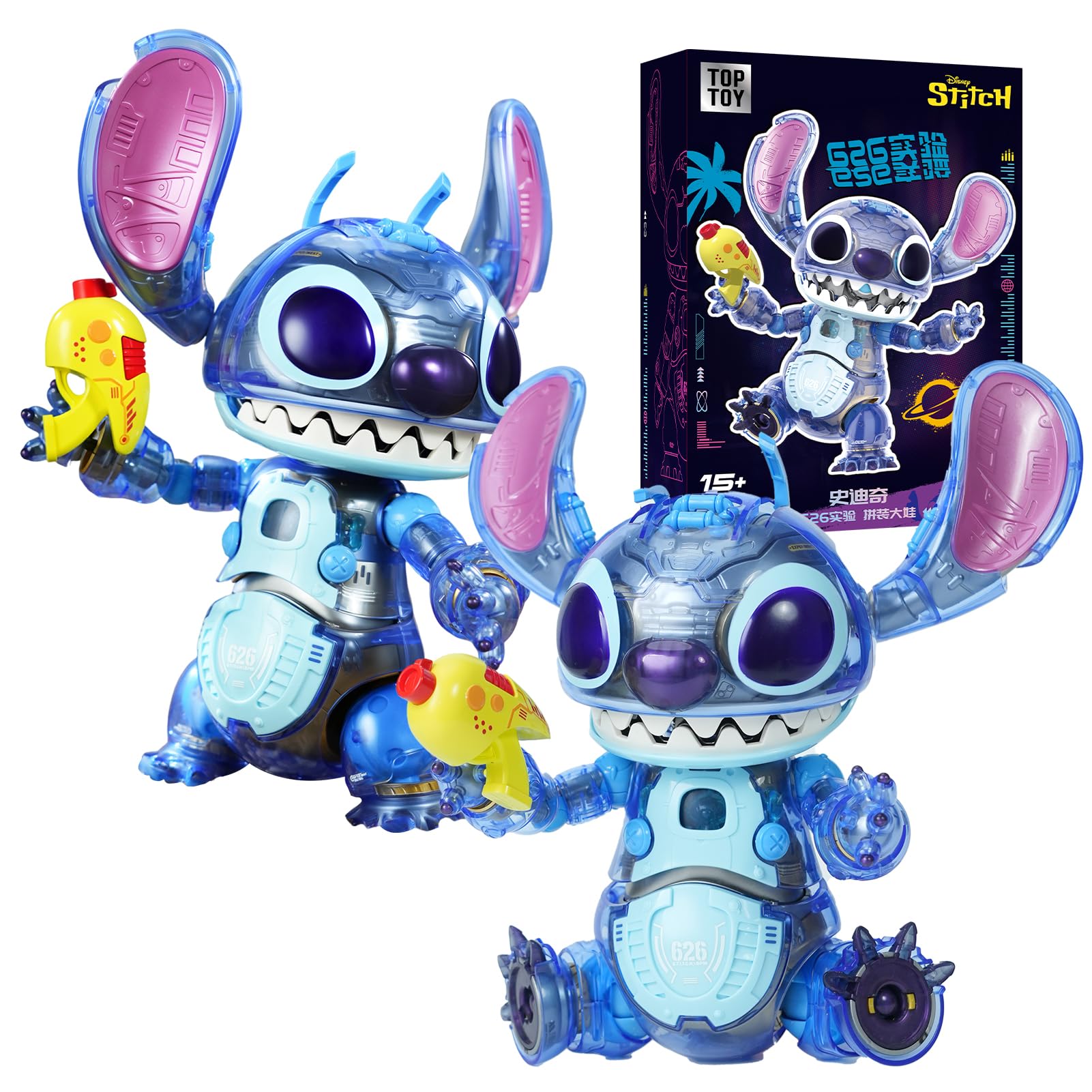 

ТОП ИГРУШКА Disney Stitch 626 Серия Конструктор Игрушка Декоративный Подарок на День Рождения Рождество для Мальчиков и Возрастов Притворяйся Притворяйся Игровой Набор, Фигурка, Игрушка, синий