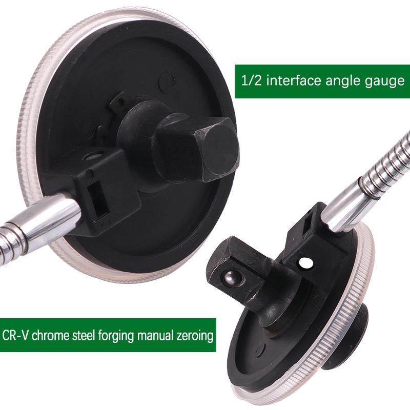 360 Degrees Torquemeter Calibrated In Degrees Torque Angle Gauge Torque Wrench Hand Tools Adjustable Torque Regular Scale