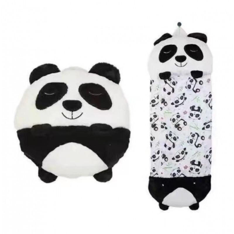 Kids Foldable Anti-Kick Sleep Bag Cartoon Animal Nap Blanket Pillow