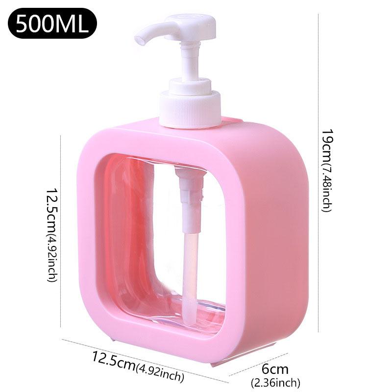 300/500ml Soap Dispenser Bathroom Kitchen Packaging Refillable Lotion Shampoo Shower Dispenser Bottle Portable Travel Bottling