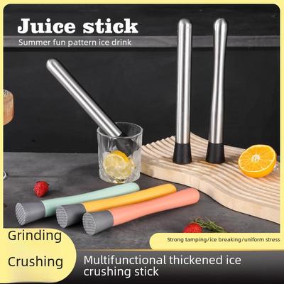 Stainless Steel Cocktail and Juice Mashing Stick