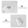 Toilet Light with Intelligent Sensing UV Sterilization Rechargeable USB-C Night Light Peel And Stick Soft Nightlight for Bathroom Toilet