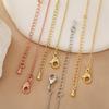 18K Gold-Filled Color-Stable Adjustable Bead Clavicle Chain Necklace