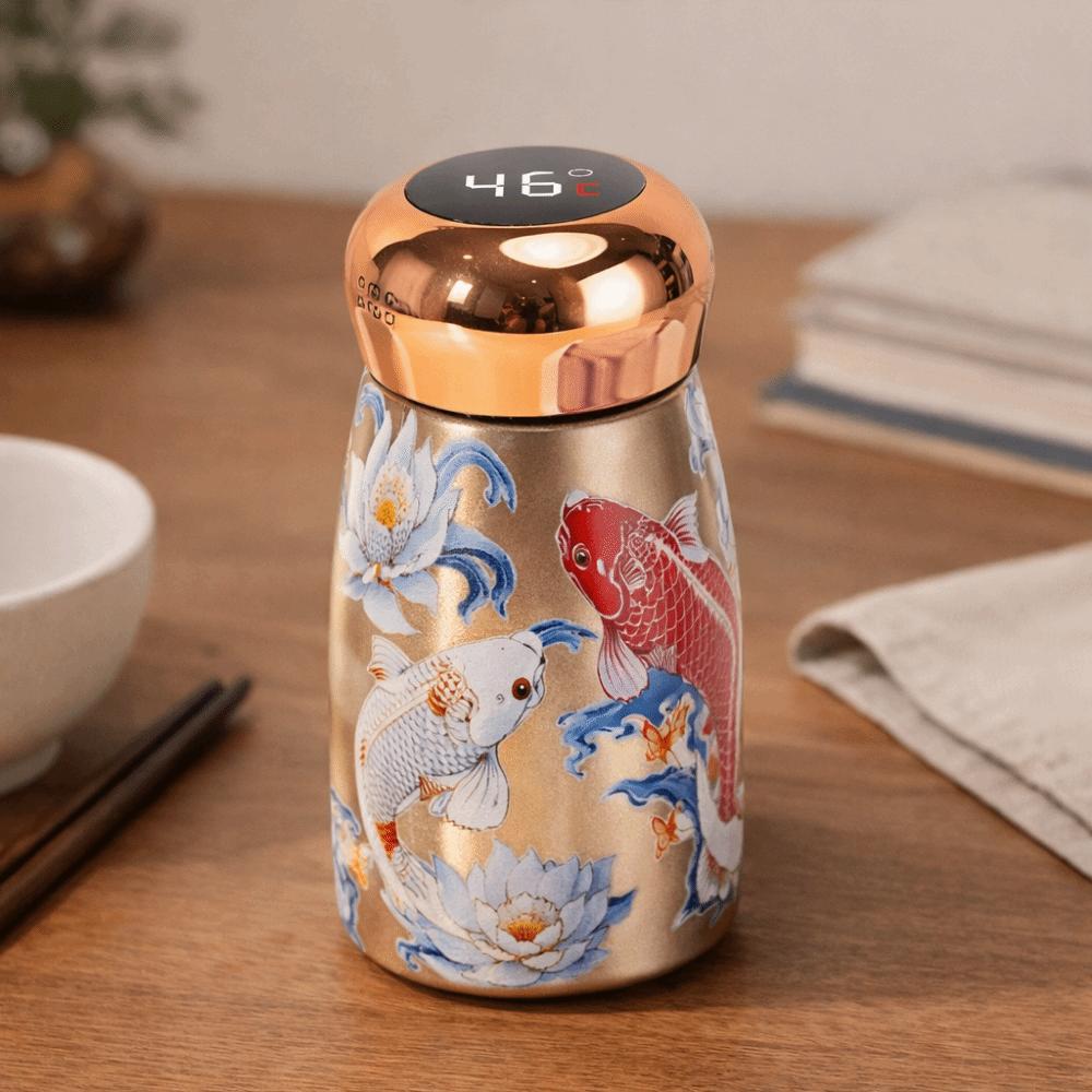 Chinesischer Stil Edelstahl Thermobecher Pilzförmiger Mini-Thermosbecher für Sportaktivitäten