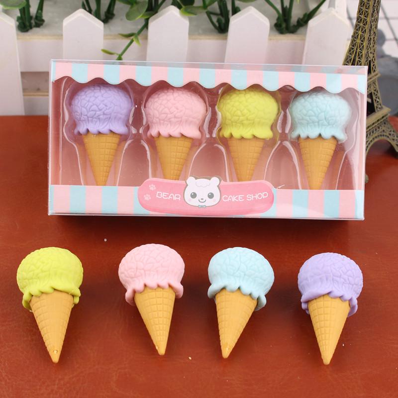 Creative Cartoon Dessert Eraser - Fun, Cute, Educational, Detachable Gift for Kindergarten and Primary Students