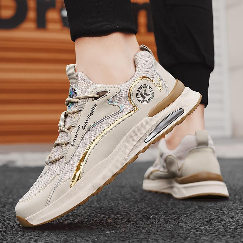 Fashion Men Sneakers Fashion Breathable Tennis Male Casual Running Shoes Non-Slip Knit Lightweight Walking All-Day Comfort Gym Mens Snea