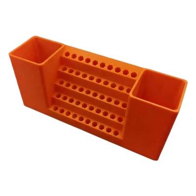 50 Hole Screwdriver Bits Holder Storage Tool Box with Power Drill Holder Drill Bits Organizer for 1/4" Impact Tips,Screws