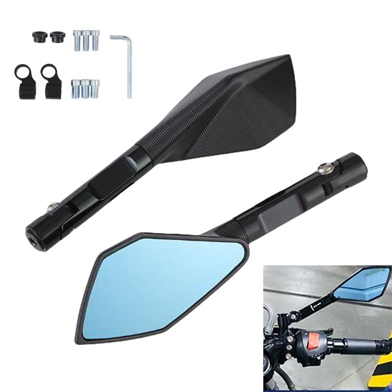 CNC ALUMINUM Custom Universal Motorcycle Rearview Side Mirrors 8mm 10mm For KAWASAKI Z750 NINJA250 HONDA R1 R6 FZ6 SUZUKI YAMAHA