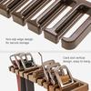 1-1pc Rotating Belt Tie Hanger Space-Saving Wardrobe Belt Organizer Multi-Functional Scarf Holder11 Card Slots Home Storage Tool