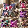 H-Helluva Boss CARTOON Cushion Cover Multi-Scene Pillow Cover for Home & Car - Reversible, Soft & Durable for Daily Use