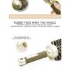 Aluminum Tube Round Barrel Hair Curling Brush Anti Static Round Rolling Brush Pro Barber Hair Rolling Brush Salon Styling Tools
