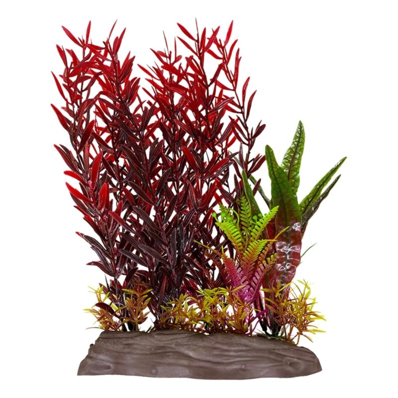 Aquariums Decoration Realistic Water Grass Simulation Water Plant for Various Fishtanks Landscapes Fish Shelter Hideouts