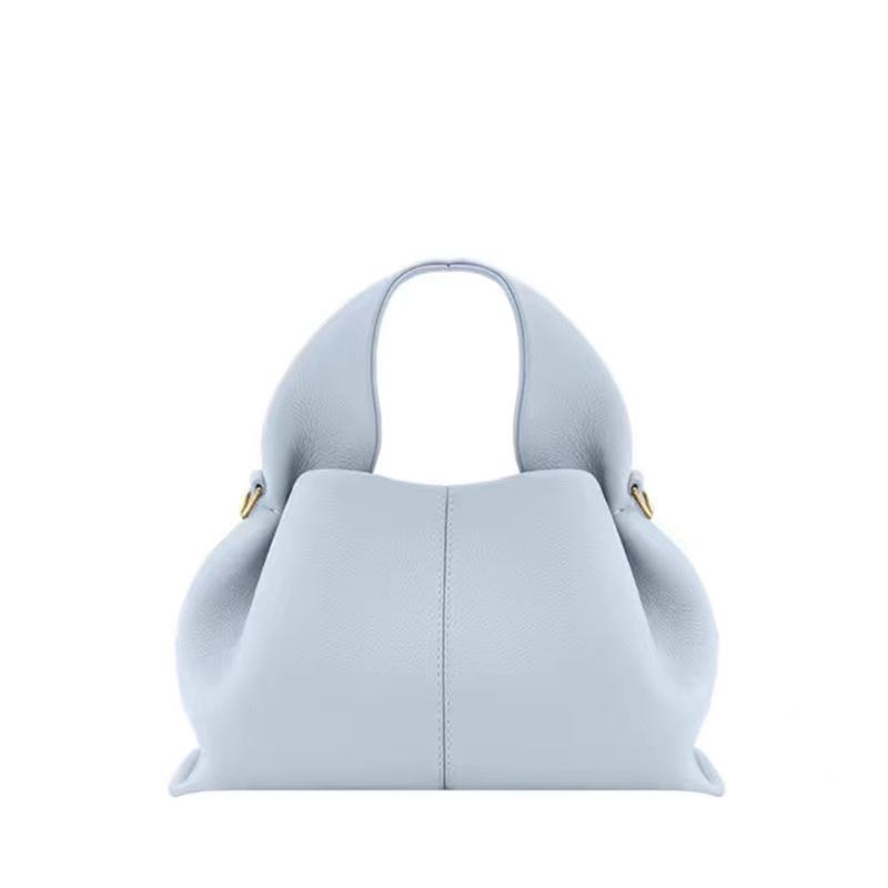 Knödel Wolken Tasche Neue Französische Nischen Design Handtasche Echte Ledertasche