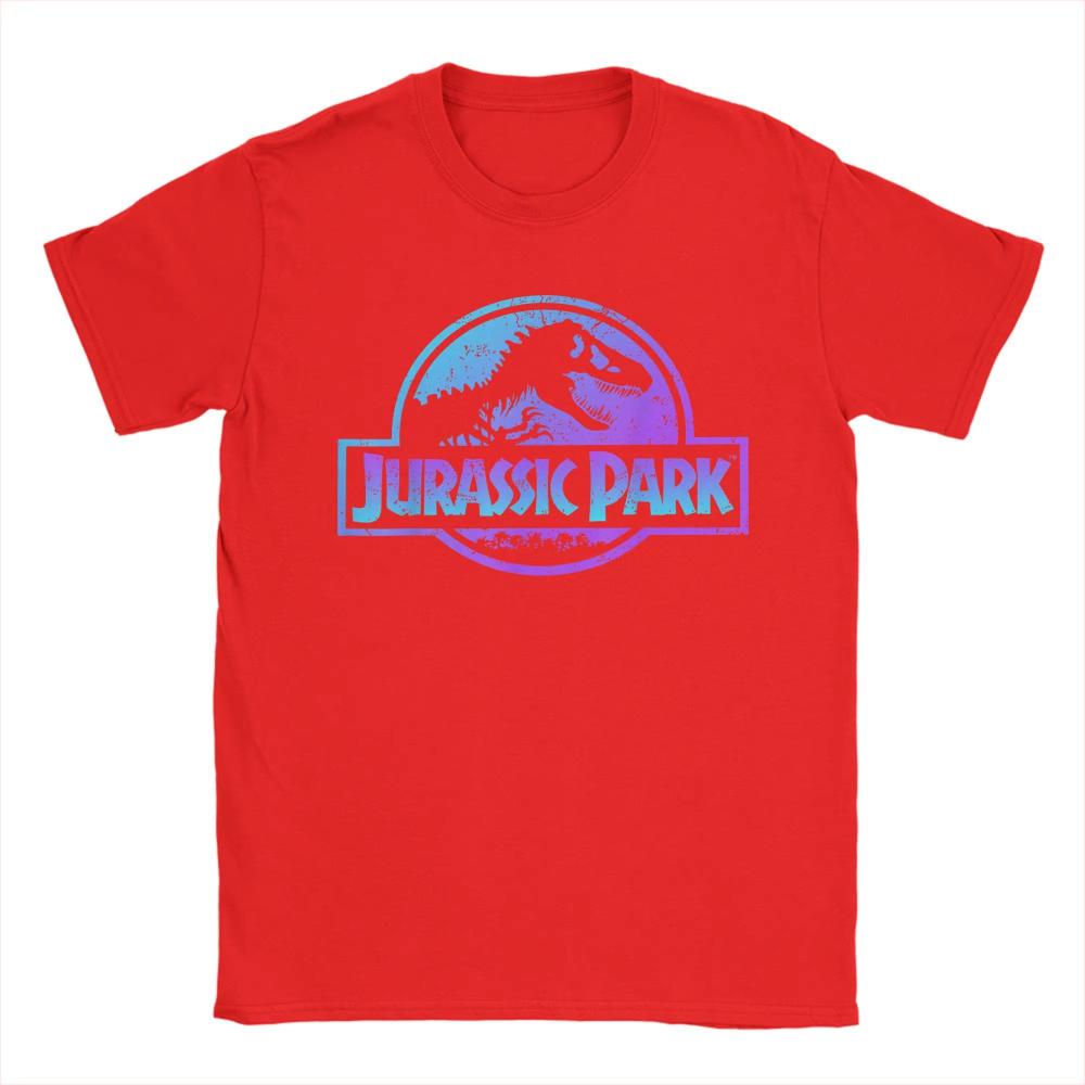 Jurassic Park Blue & Purple Fossil Logo T Shirt Men Cotton Funny TShirt Crewneck Tees Women Short Sleeve Clothes Graphic Printed