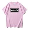 Hip Hop Streetwear Live'25 Oasis-s Band Tshirts Round Neck Cotton Unisex Tee-shirt Summer Casual Graphic Printing T-shirt