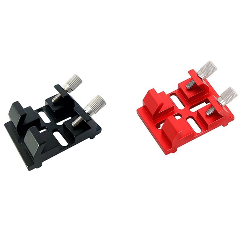 A23I-Telescope Finder Base Dovetail Plate Base Astronomical Telescope Accessories Dovetail Clamp Camera Adapter Black