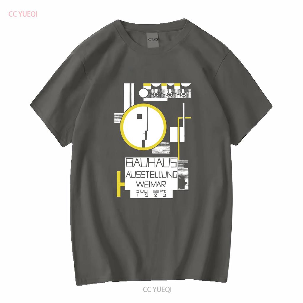 Bauhaus Exhibition Poster 1923 limited edition original design tribute T Shirt unisex long or short sleeves vintage Washed