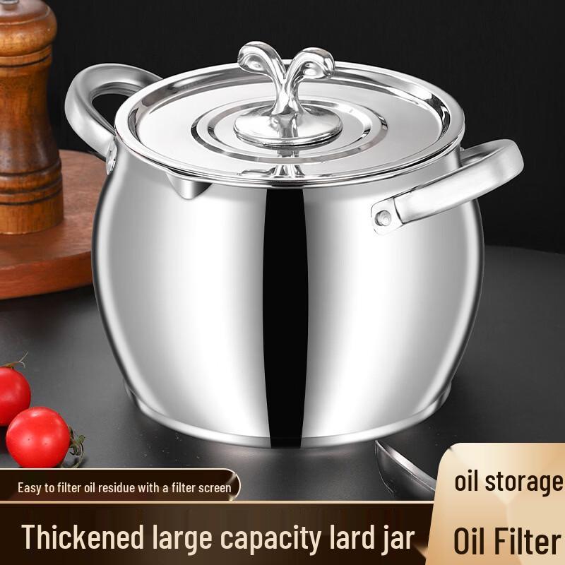 

ZISIZ Stainless Steel Lard Storage Container