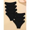 7Pcs Woman Cotton Underpants Sexy Breathable Striped Briefs Female Solid Color Soft Underwear Girls Comfortable Lingerie